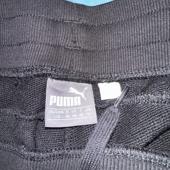 Puma black and white sweatpants #Puma #Sweatpants (Size Large) - Picture 3 of 3